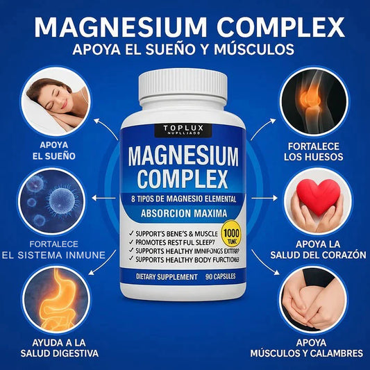 Magnesium Complex – Energía, Sueño y Bienestar en Cada Cápsula