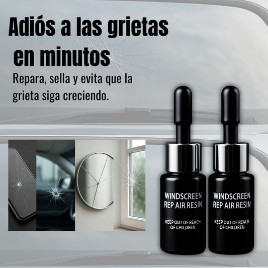 2x1 VidrioShock™ – Elimina grietas en minutos en parabrisas, pantallas y espejos